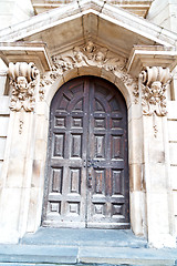 Image showing door st paul cathedral in london england 