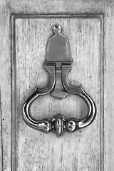 Image showing  knocker in door la boca  buenos aires 