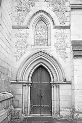 Image showing door southwark  cathedral in london england old construction and