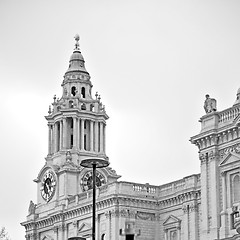 Image showing st paul cathedral in london england old construction and religio