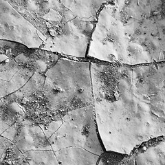 Image showing cracked sand in morocco africa desert abstract macro