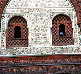 Image showing moroccan old wall and brick in antique city