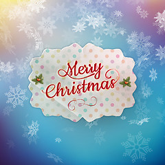 Image showing Merry Christmas greeting card. EPS 10