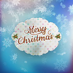 Image showing Merry Christmas greeting card. EPS 10