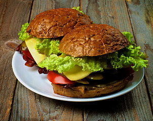 Image showing Hamburgers