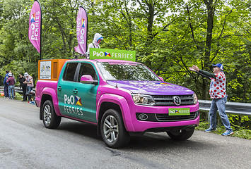 Image showing P&O Ferries Vehicle - Tour de France 2014