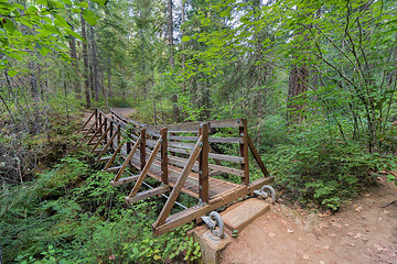 Image showing Suspension Bridge Over Falls Creek