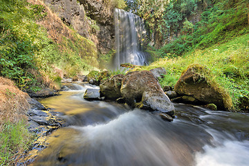 Image showing Upper Bridal Veil Falls in Summer