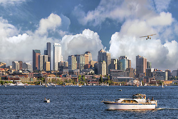 Image showing Seattle Skyline from Lake Union