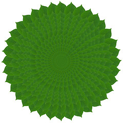 Image showing Green circle from leaves