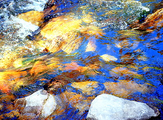 Image showing Water stream abstract.