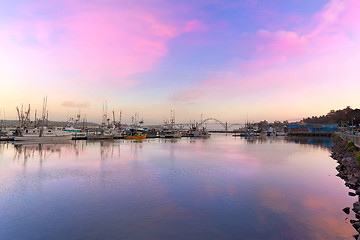 Image showing Newport Oregon Sunset