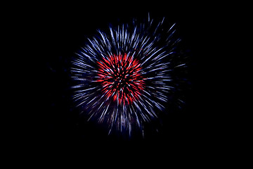 Image showing Fireworks Lighting up the Sky