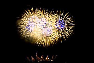 Image showing Fireworks Lighting up the Sky