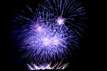 Image showing Fireworks Lighting up the Sky