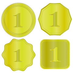 Image showing Gold Medal Icons