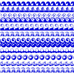 Image showing Sea Waves Set