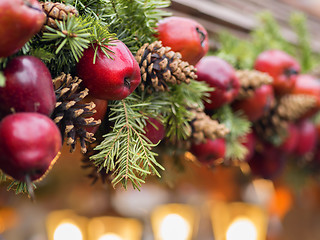 Image showing Apple decoration Christmas Market