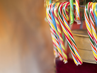 Image showing Candy canes Christmas Market