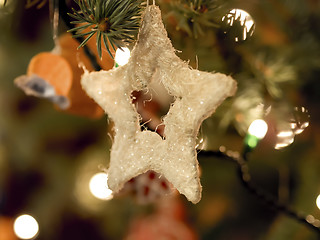 Image showing Decoration star Christmas Market