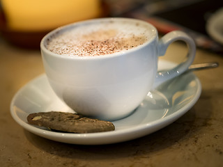 Image showing cup of cappuccino