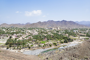 Image showing Cityscape and landscape with Fort Bahla