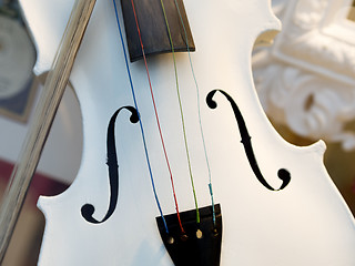 Image showing White violin