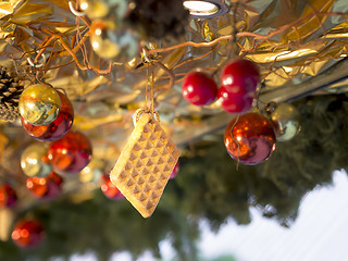 Image showing Wafer decoration Christmas Market