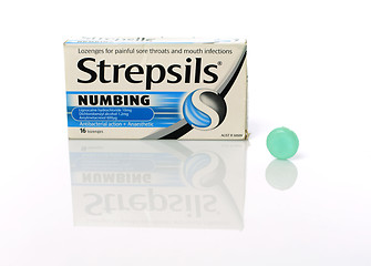 Image showing Strepsils lozenges for sore throats