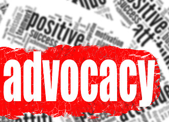 Image showing Word cloud advocacy