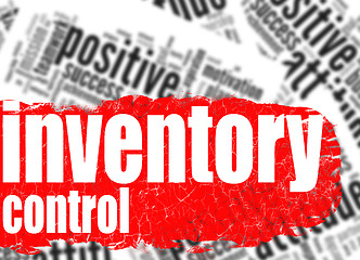 Image showing Word cloud inventory control