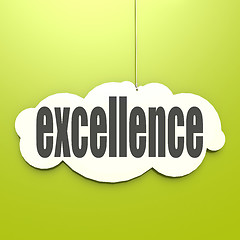 Image showing White cloud with excellence