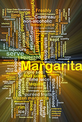Image showing Margarita background concept glowing