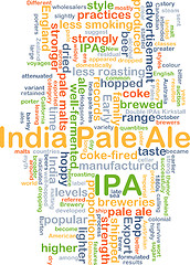 Image showing Indian pale ale IPA background concept