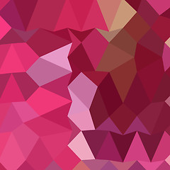 Image showing Brilliant Rose Pink Abstract Low Polygon Background