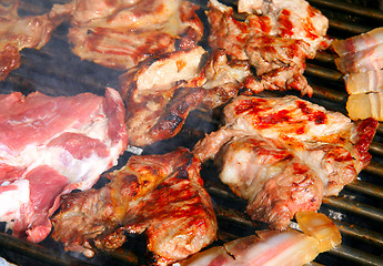 Image showing Delicious bbq meat