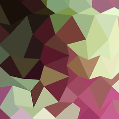 Image showing Claret Red Abstract Low Polygon Background