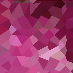 Image showing French Rose Pink Abstract Low Polygon Background