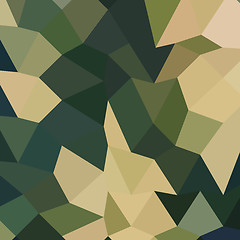 Image showing Dark Olive Green Abstract Low Polygon Background