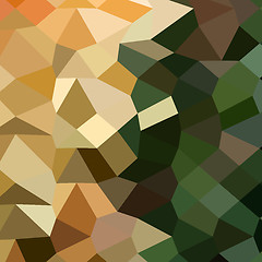 Image showing Bronze Yellow Abstract Low Polygon Background