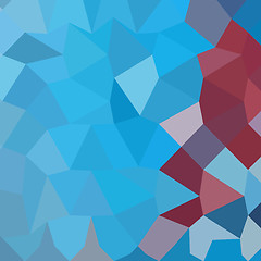 Image showing Cerulean Frost Blue Abstract Low Polygon Background