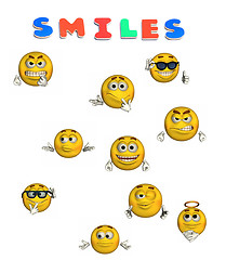 Image showing 3d animation smile face