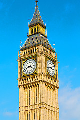 Image showing london big ben and historical old construction england  