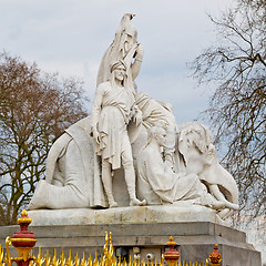 Image showing albert monument in london england kingdome and old construction