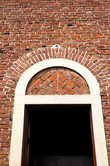 Image showing  church door    italy  lombardy   column  the milano old     clo