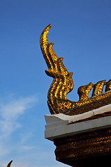 Image showing bangkok in the temple  thailand abstract dragon