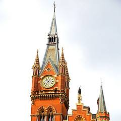 Image showing old architecture in london england windows and brick exterior wa