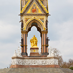 Image showing albert monument in london england kingdome and old construction