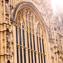 Image showing old in london  historical    parliament glass  window    structu