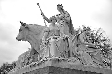 Image showing albert monument in london england kingdome and old construction